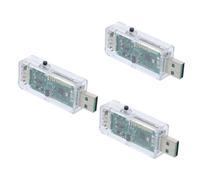 Hemobllo 3 Piezas Medidor USB Digital con Pantalla LCD Tester Capacidad Monitoreo de Potencia y Carga para Dispositivos USB