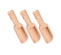 Hemobllo 3 piezas Mini Cucharas de Madera para Sal Especias y Harina Utensilios Naturales para Cocina