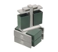 Hemobllo 3 Piezas Miniatura Botes de Basura para Maquetas Accesorios Realistas para Microlandschaft Decoración de Casitas de Muñecas y Dioramas Bote de Basura para Espacios Públicos Escala