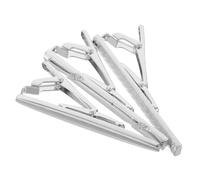 Hemobllo 3 Piezas Pisacorbatas para Hombre de Clips de Corbata Plateados con Diseño Grabado y Acabado Brillante Alfileres de Corbata Elegantes para Bodas Negocios y Fiestas