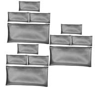 Hemobllo 3 Series Bolsa De Almacenamiento para Micrófono con Cierre Organizador Portátil Y Resistente Al Agua Funda De Micrófono para Cantar Y Transporte De Dispositivos 4 Piezas X 3