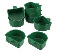 Hemobllo 30 Piezas Bebedero y Comedero para Loros Mini Vasos de Plástico para Pájaros Comedero con Abrazadera para Jaulas de Loros Adecuado para Cacatúas Cotorras Periquitos para Jaulas