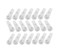 Hemobllo 30 Piezas Carriles de Cortina con Rodillos de Doble Rueda para Techo Deslizadores de Riel de Plástico con Rodamiento de Bolas Bajo Ruido y Diseño Compacto para Dormitorio Salón y