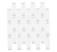 Hemobllo 30 Piezas Gancho de Cortina de Acero Inoxidable Diseño de Puntas para Pliegues Seguros Resistente la Corrosión Fácil Instalación Accesorios para Cortinas de Ventana y Cortineros