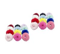 Hemobllo 30 piezas Gomas Pelo Elásticas para Mujeres Coletero Suave y Duradero de Conejo Banda para Cabello Accesorios para Peinados y Tocados de Boda