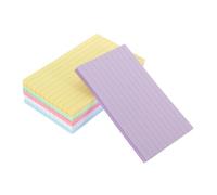 Hemobllo 300 hojas Tarjetas de Índice Coloridas de Páginas Fichas de Estudio Multifuncionales para Notas Recordatorios y Aprendizaje para Oficina y Estudiantes