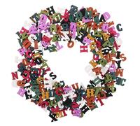 Hemobllo 300 Piezas Letras de Madera Coloridas para Aprendizaje Montessori Preescolar Alfabetos sin Terminar para Manualidades Educativas y Desarrollo Infantil