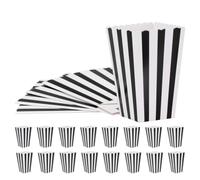 Hemobllo 32 Piezas Caja de Palomitas de Maíz de Papel Reutilizable y Portátil Diseño Único para Actividades al Aire Libre y Cine, Adecuado Adultos