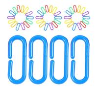 Hemobllo 360 Piezas Cadena de Enlaces Geométricos Clips Plásticos C para Educativo Infantil y Columpio de Pájaros Desarrollo Cognitivo y Coordinación Manual para Jardín de Infancia