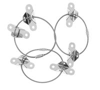 Hemobllo 3juegos Anclajes Antivuelco Para Muebles y Tv Acero Inoxidable Cable Resistente Sujeción