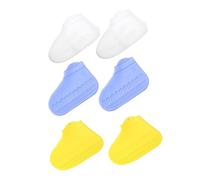Hemobllo 3pares Cubiertas De Zapatos De Silicona Impermeables y Antideslizantes para Días Lluviosos De Transparente y Protección Efectiva contra Agua y Lodo para Unisex