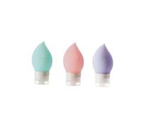 Hemobllo 3piezas Botella de Viaje Portátil de Silicona Botellas de Viaje para Líquidos de Tocador para Jabón y Loción el Baño