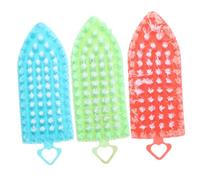 Hemobllo 3piezas Cepillo De Limpieza Para Fregar Uñas Zapatos y Polvo Azul Verde y Rosa Multiusos Para Manicura y Limpieza De Calzado