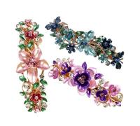 Hemobllo 3piezas Horquilla de Aleación Gemas de Imitación Estilo Vintage Pinzas Pelo para Mujer Horquillas Grandes para Uso Diario