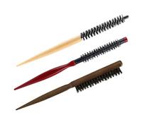 Hemobllo 3piezas Peine De Rodillo De Madera Cepillo Enrollable Para Peinar Cabello Rizado Hogar y Uso Decorativo De Cepillos Para Secar El Cabello