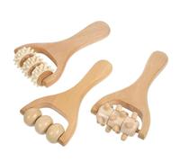 Hemobllo 3piezas Rodillos De Masaje De Madera Para Manos y Pies Herramienta De Masaje Para Relajación Después Del Entrenamiento Para Uso Casa y Spa