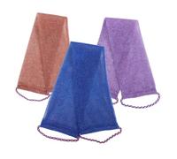 Hemobllo 3piezas Toallas De Baño Exfoliantes Africanas Para Espalda y Cuerpo Esponjas De Baño Para Ducha Limpieza Profunda