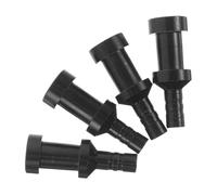 Hemobllo 4 Adaptadores de Boquilla para Bomba de Aire en Aleación de Aluminio Negro, Válvula Adaptadora para Inflables, Repuesto Compatible Scooters, Sup, Kayak y Ciclismo, Conexión