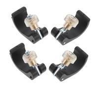 Hemobllo 4 Bastones De Trekking con Correas De Bloqueo para Bastones De Trekking Accesorios De Montañismo Clip para Escalada Accesorios para Mochileros Clips De Hebilla De Bloqueo para