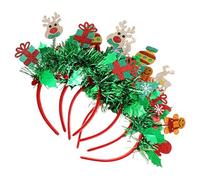 Hemobllo 4 Diademas Navideñas Con Forma De Hombrecito De Jengibre Accesorios Festivos Diadema De Astas