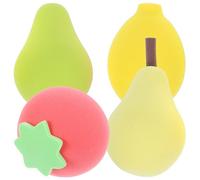 Hemobllo 4 Esponjas de Maquillaje para Mujer Esponjas Faciales de Silicona Suaves y Seguras Borla Pequeña para Base y Polvos Cosméticos Ideales para Uso Seco y Húmedo Set de 4 Piezas