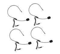 Hemobllo 4 Micrófonos de Diadema Cable Conector Roscado para Amplificador de Voz Micrófono de Condensador Compacto y Ligero para Enseñanza y Presentaciones