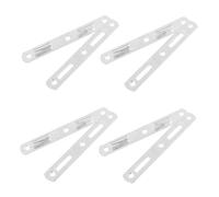 Hemobllo 4 Pares de Fijaciones para Barandillas de Cama de Hierro en Color Plata, Accesorios Versátiles Buena Manufactura para Soporte de Rieles de Cama