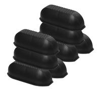 Hemobllo 4 Pares de Patas Aplicables para Maletas Soporte Plástico Negro Antideslizante para Base de Equipaje Almohadillas Resistentes para Reparación y Estabilización de Maletas Viajes