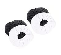 Hemobllo 4 piezas Absorbente Diadema de Microfibra para Secado de Cabello Coleteros Suaves y Cómodos para Mujeres y Niñas Blanco y Gris para tras Ducha y Deporte