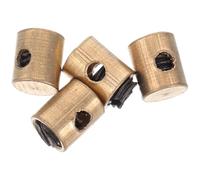 Hemobllo 4 Piezas Adaptador Metálico Dorado para Bloqueo de Acelerador y Tornillo de Cierre en Atv y Quad, Optimización de Rendimiento y Durabilidad Garantizada