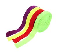 Hemobllo 4 Piezas Banda Elástica de Nylon Fluorescente para Costura de Rojo y Verde Fluorescente Accesorios para Ropa y Manualidades para Cinturas y Proyectos Diy
