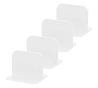 Hemobllo 4 Piezas Base de Plástico Blanco Antideslizante para Parque Infantil Clip de Fijación Reforzado, Soporte Seguro para Vallas y Accesorios de Juego
