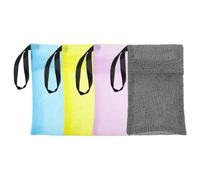 Hemobllo 4 piezas Bolsa Exfoliante de Jabón de Nylon Unidades Resistente y Espumante para Ducha y Almacenamiento de Pastillas de Jabón Colores Surtidos Gris Rosa Amarillo Azul