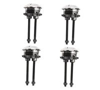 Hemobllo 4 piezas Botón Pulsador Doble Descarga para Cisterna de Inodoro de Material con Superficie Electrochapada Fácil Instalación sin Herramientas Compatible con Tanque Color Aleatorio