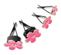Hemobllo 4 piezas Clips de Ventilación para Auto con Diseño de Flor Ambientador Creativo para Salida de Aire Decoración Elegante y Práctica para Mayoría de Vehículos