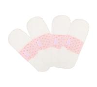 Hemobllo 4 piezas Compresas Reutilizables de Algodón Suaves y Transpirables para Menstruación Protección Cómoda para Embarazo y Postparto Forros Absorbentes Lavables para Bragas