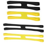 Hemobllo 4 Piezas Correa de Silicona en H para Fiambreras, Portátil, Negra | Organización Rápida de Recipientes, para Cubiertos y Menaje de Camping, Uso Exterior, Colores Mixtos