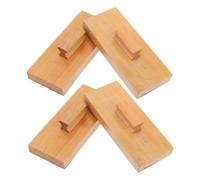Hemobllo 4 Piezas de Madera Lija Doble Cara Instrumento de Percusión Portátil para Educación Musical Infantil y Actividades al Aire