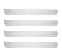 Hemobllo 4 Piezas Mahjong Sorting Rack Transparent Plastic Organizer with Integrated Pusher Lightweight Tile Holder For Casual and Competitive American Mahjong Players