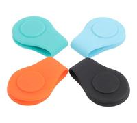 Hemobllo 4 Piezas Marcadores de Bola de Golf Magnéticos Clips Flexibles para Sombreros Colores Vibrantes Accesorio Portátil para Golfistas Regalo para Marcar Pelotas Campo