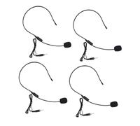 Hemobllo 4 Piezas Micrófono Montado La Cabeza Cable, Micrófono De Condensador De Diadema Ajustable para Amplificador De Voz, Compatible Ordenador, Adecuado para Profesores y Guías Turísticos