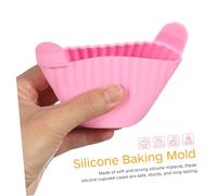 Hemobllo 4 piezas Moldes de Silicona para Muffins Reutilizables de Diseño con Lengüetas para Fácil Extracción Aptos para Freidora de Aire Resistentes Flexibles y Fáciles de Limpiar
