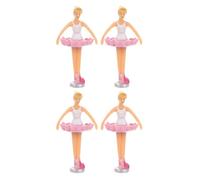 Hemobllo 4 Piezas Muñecas Princesas de Ballet para Caja de Música Figuras de Bailarina Giratoria Automática Accesorios Vintage para Decoración Romántica Muñecas para Caja Musical