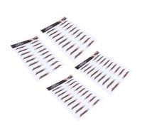 Hemobllo 4 Piezas Pegatinas de Transferencia para Cejas 6d Marrón Impermeables Aplicación Fácil en Papel de Transferencia de Agua para Maquillaje Natural