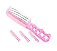 Hemobllo 4 piezas Peines Profesionales de Peluquería con Dientes de Acero para Peinar Pelucas y Cuidado del Cabello Diseño Ergonómico y Duradero para Casa y Salón