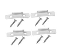 Hemobllo 4 piezas Pestillos para Ventana de Aleación de Zinc Blanco Cierre Seguro y Duradero Accesorios para Bloqueo de Ventanas Reemplazo Práctico y Fácil Instalación para Seguridad el