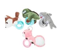 Hemobllo 4 piezas Pulseras de Muñeco de Peluche Muñequera de Animal Suave y Cómoda Diseño Divertido para Fiestas Infantiles Accesorios y Fáciles de Usar para Recreativos