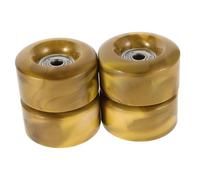 Hemobllo 4 Piezas Ruedas para Patines Cuádruples Alta Elasticidad Doble No Luminosas Estabilidad para Principiantes Exterior y Entrenamiento