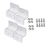 Hemobllo 4 piezas Soporte Z para Paneles Solares de Aluminio Juego para Montaje Rv y Instalación y Remoción para Sistemas Solares Off Grid