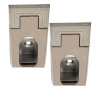 Hemobllo 4 Piezas Soportes de Extremo Ovalados para Barra de Armario de Aleación de Aluminio, Diseño Versátil y Fácil de Instalar para Espacios de Almacenamiento y Armarios